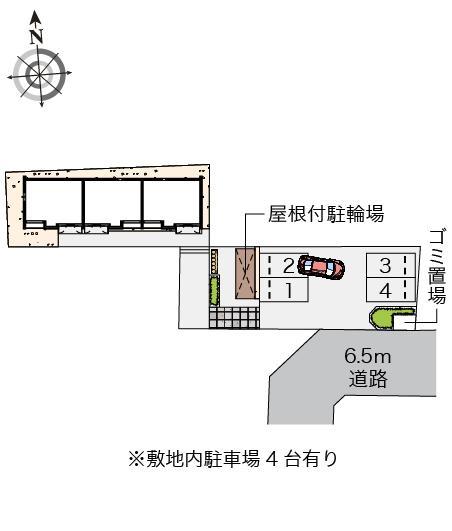 クレイノエクセルハジメⅡ(58270)の駐車配置図