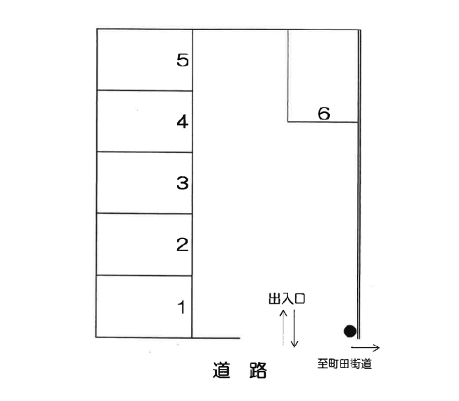 第２小川駐車場の駐車配置図