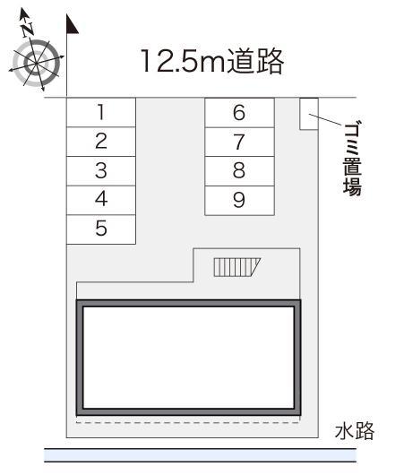 ＰＬＵＭＳⅡ(22689)の駐車配置図