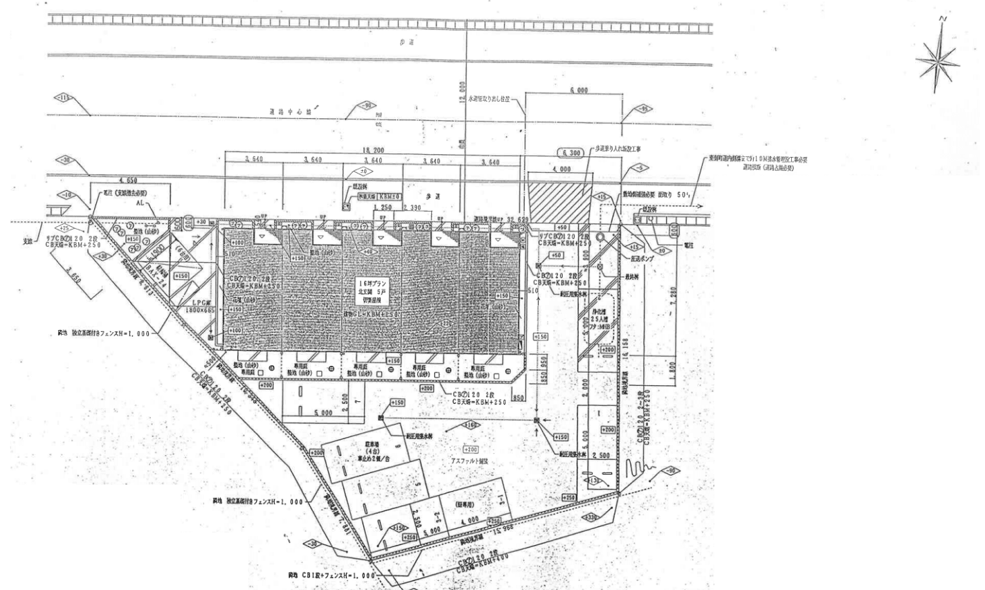 シルバンＳの駐車配置図
