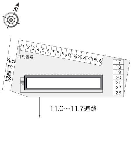 アーバン・ビレッジ(17154)の駐車配置図