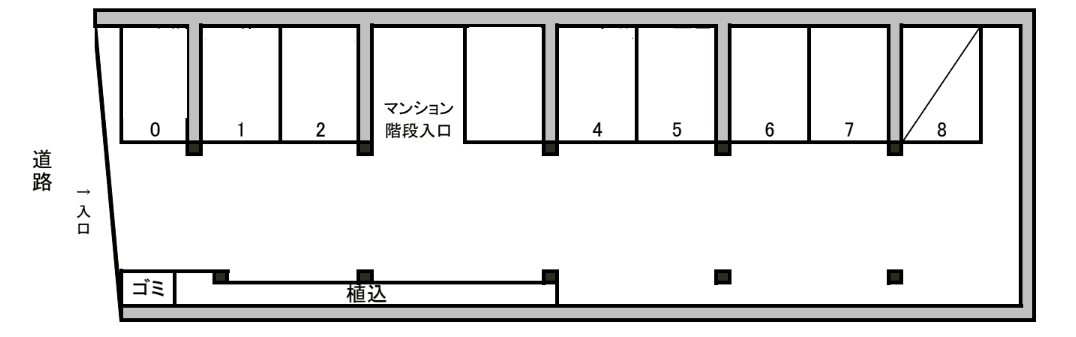 ディモーレイマニシの駐車配置図