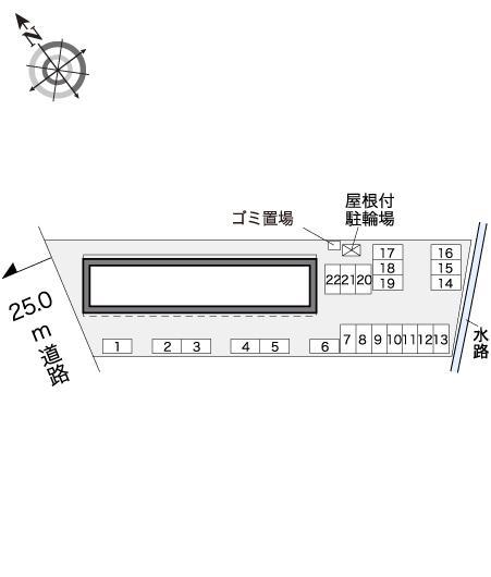 サンデン６(32837)の駐車配置図