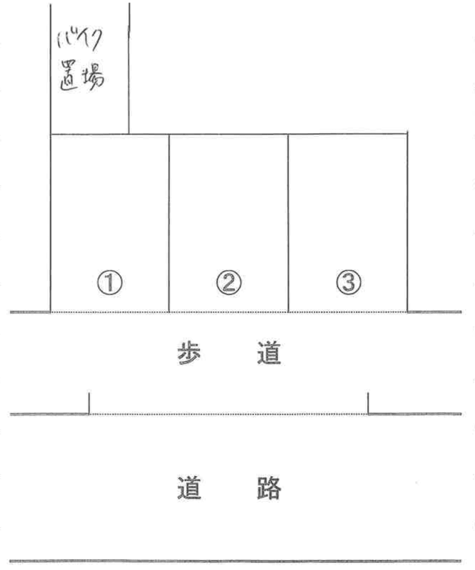 和田駐車場の駐車配置図
