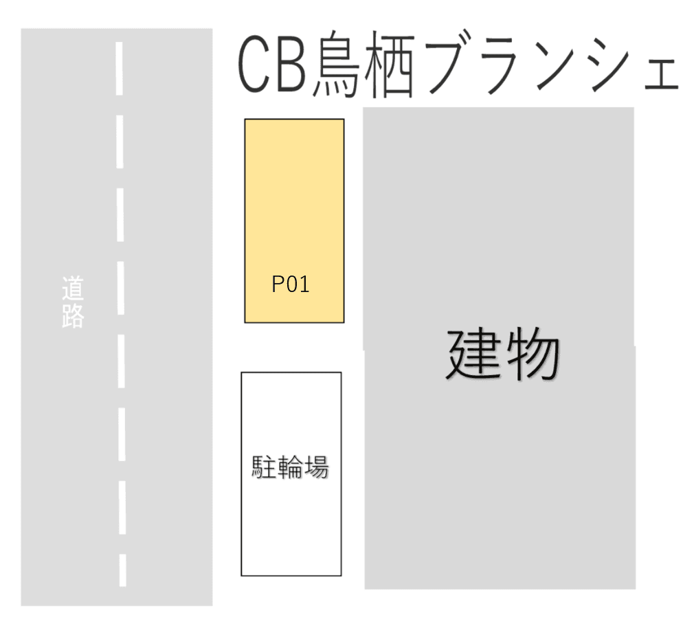 CB鳥栖ﾌﾞﾗﾝｼｪの駐車配置図