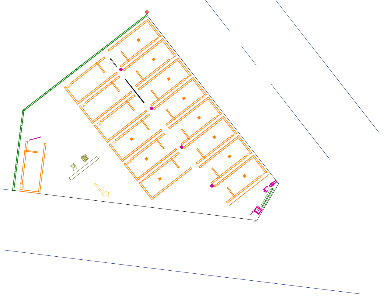田島６丁目第２の駐車配置図