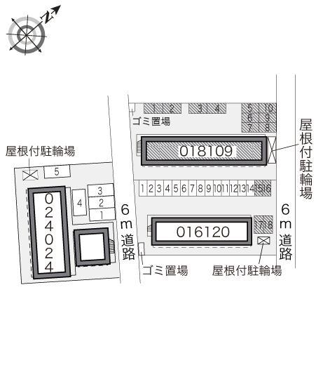ゆうき弐番館(18109)の駐車配置図