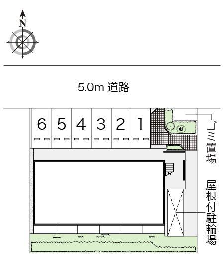 ライフワン長筬(54847)の駐車配置図