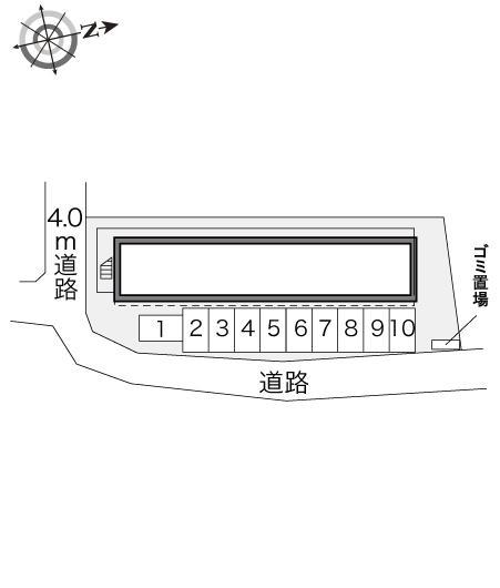 サンブリッジⅦ(22305)の駐車配置図