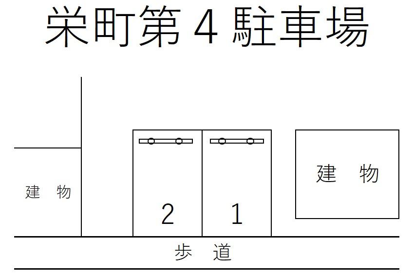 栄町第４駐車場の駐車配置図