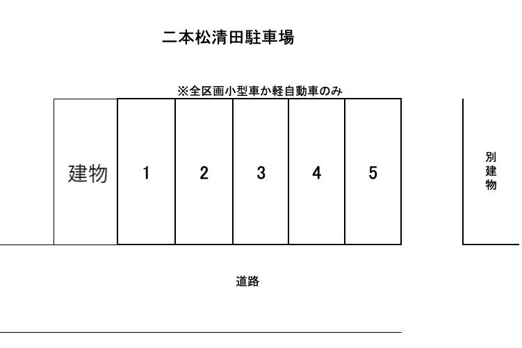 二本木清田駐車場の駐車配置図