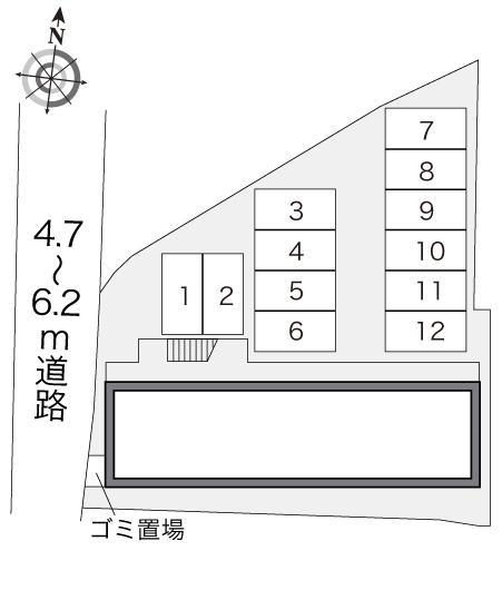 パラシオ(12698)の駐車配置図