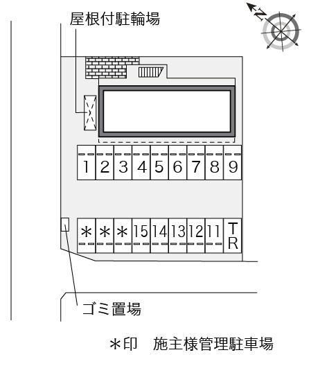田川Ⅱ(14634)の駐車配置図
