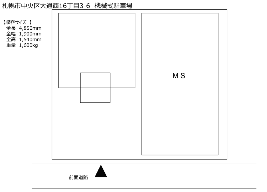 DO PARK アルファスクエア大通西16の駐車配置図