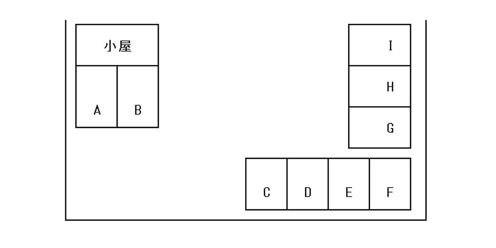 額新保２丁目Ｂパーキングの駐車配置図