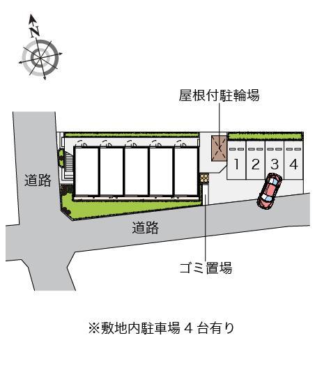 三立ハイツ茅ヶ崎(46687)の駐車配置図