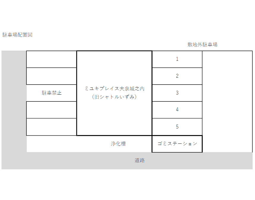 三光パークNo.4　の駐車配置図