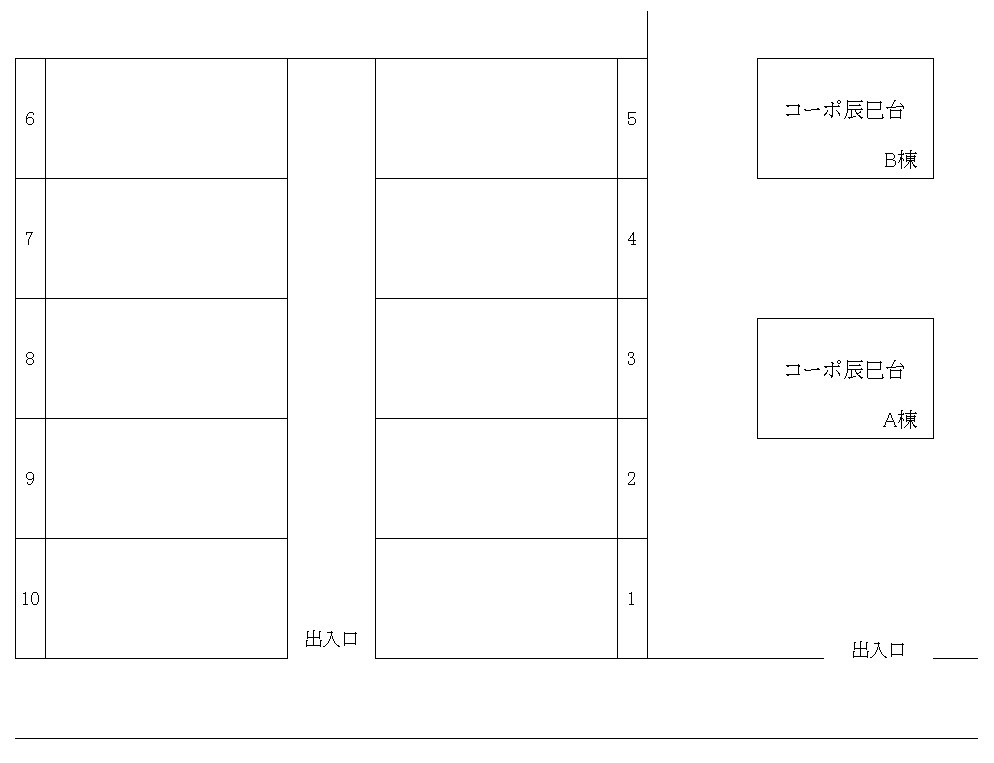 マルキンパーキングの駐車配置図