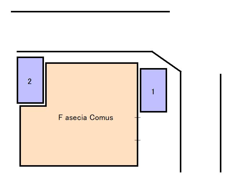 F asecia Comusの駐車配置図