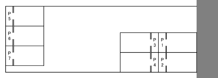 OUENパーキングの駐車配置図