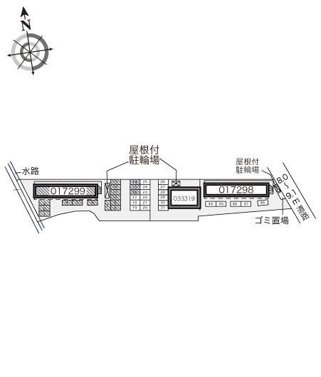 矢作２(17299)の駐車配置図