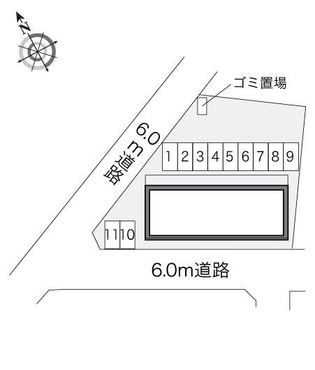 シャルマン六田Ⅲ(21912)の駐車配置図