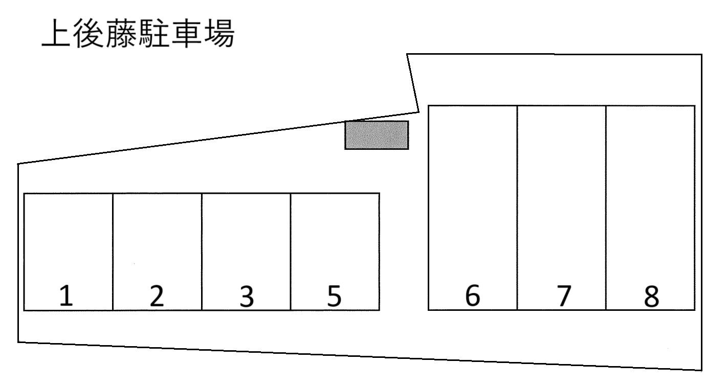 上後藤駐車場の駐車配置図