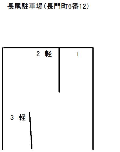 長尾駐車場の駐車配置図