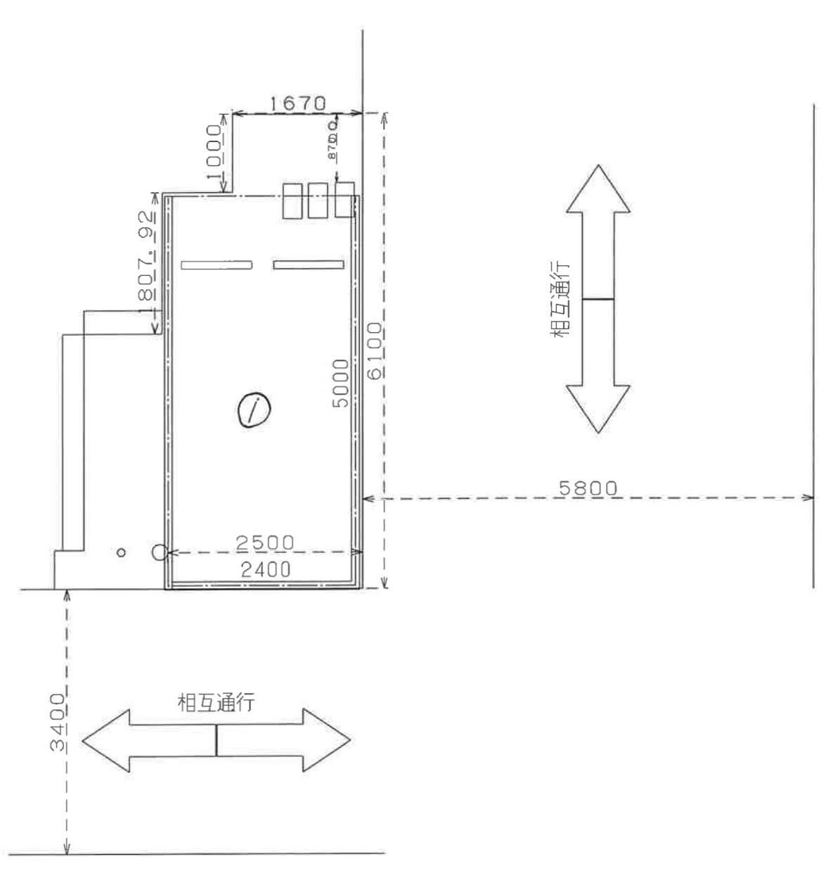 ｸﾚｱｽﾊﾟｰｸザプロス三ノ輪EAST棟駐車場の駐車配置図