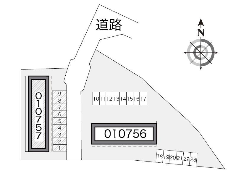 シティーＢ(10757)の駐車配置図