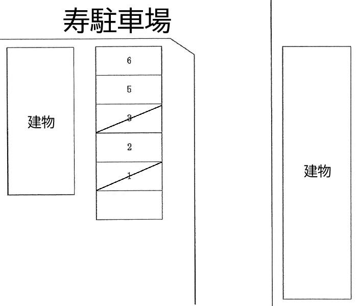 寿駐車場の駐車配置図