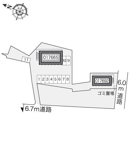 ペンシエーロ(17665)の駐車配置図