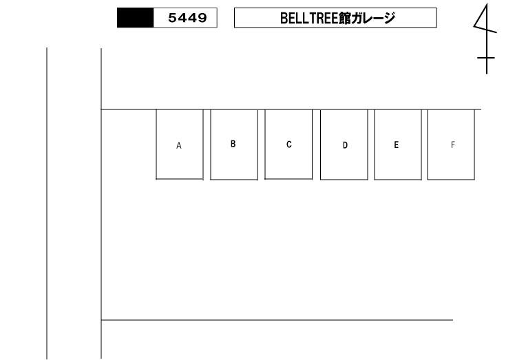 ＢＥＬＬＴＲＥＥ館の駐車配置図