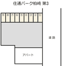 住通パーク柏崎第３の駐車場