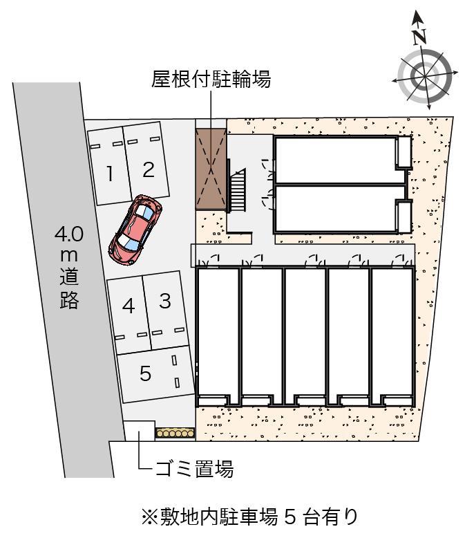 クレイノオークフォレスト(56643)の駐車配置図