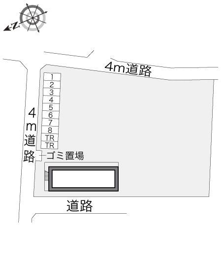 上砂(13498)の駐車配置図