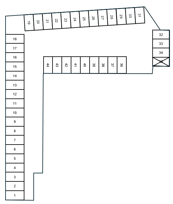 下郷月極パーキングの駐車配置図
