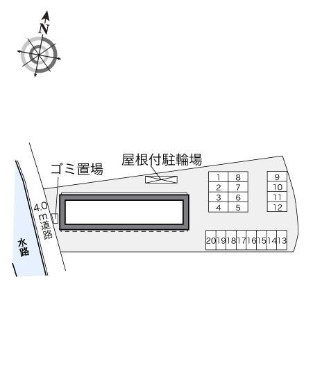 ヴィラ　ヨコス(31273)の駐車配置図