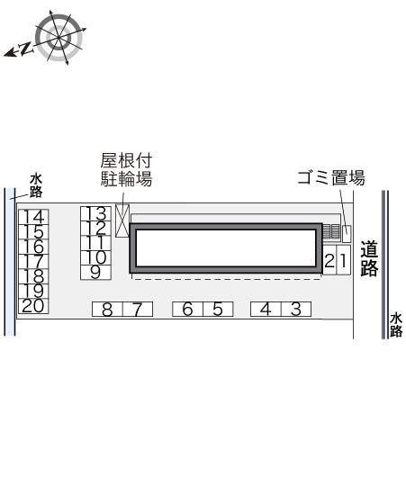 ｓｋｙ　ａｗａｙ(34708)の駐車配置図