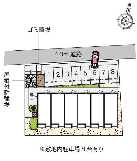 パークビュー(53370)の駐車配置図