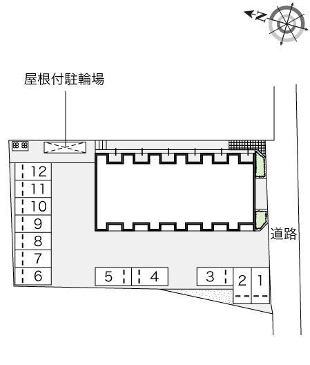 大道上(53829)の駐車配置図