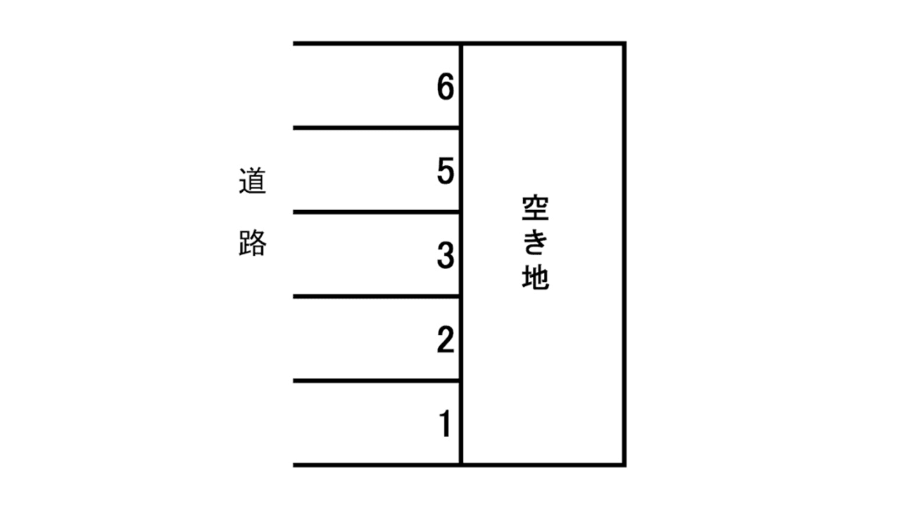 原三丁目駐車場の駐車配置図