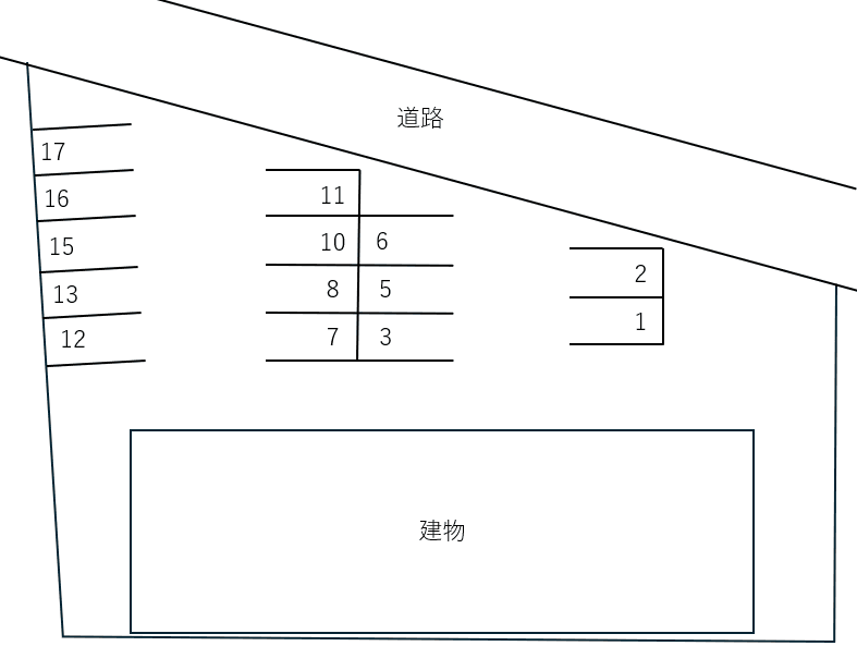 ＦＡＭＩＬＬＥの駐車配置図