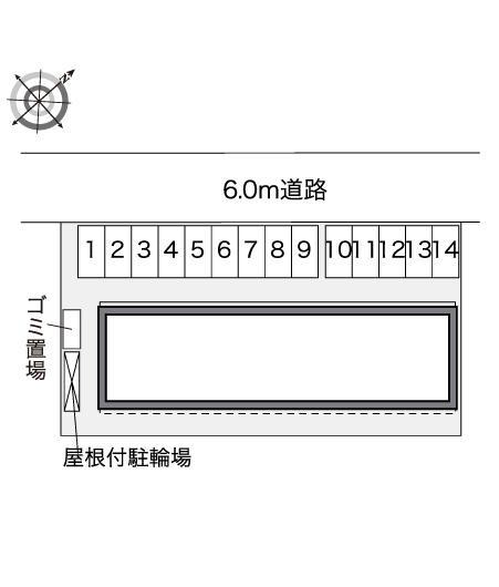 ＯｃｅａｎＢｌｕｅⅢ(40195)の駐車配置図