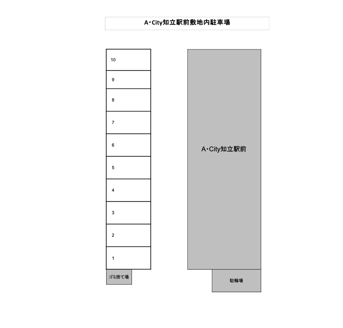 A･City知立駅前の駐車配置図