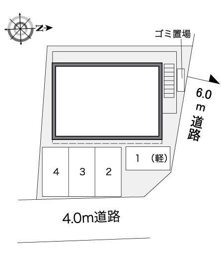 鶴巻(30213)の駐車配置図