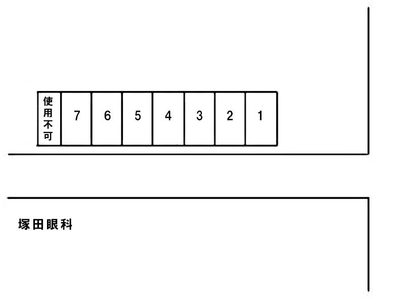 寺澤駐車場の駐車配置図