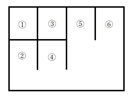 郡元15番駐車場の駐車配置図