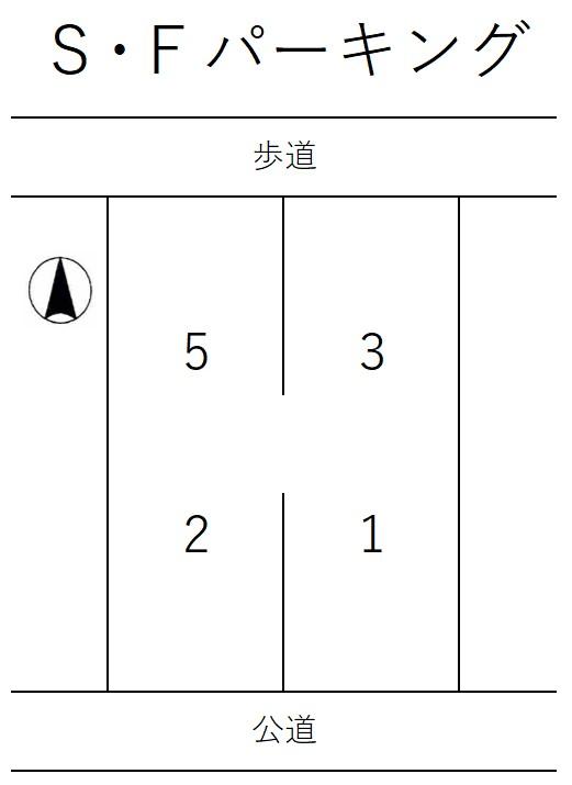 Ｓ･Ｆパーキングの駐車配置図
