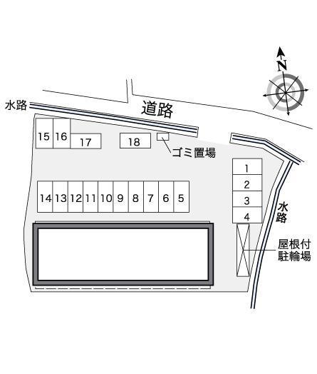 ファミール　翠峰(39494)の駐車配置図